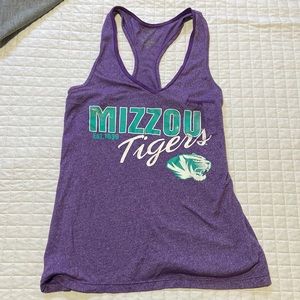 Purple and Blue, Missou Tigers Racerback Tank. Size Small.